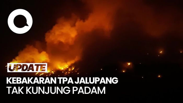 Kebakaran TPA Jalupang Belum Padam, 10 Hektare Lahan Sampah Terbakar