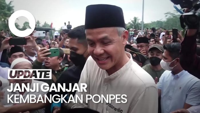 Hadiri Haul Mbah Hisyam, Ganjar Janji Kembangkan Ponpes Roudlotus Sholichin