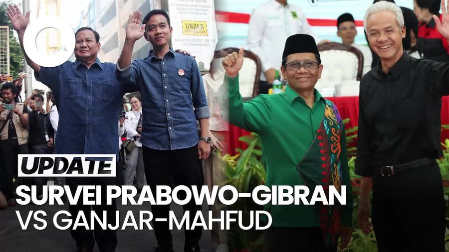 Survei Pilpres LSJ: Prabowo-Gibran 52,8% Vs Ganjar-Mahfud 40,1%