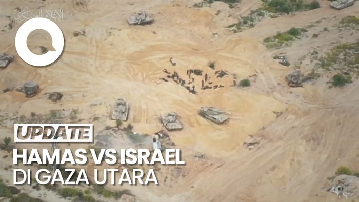 Melihat Pertempuran Hamas Vs Israel di Gaza Utara