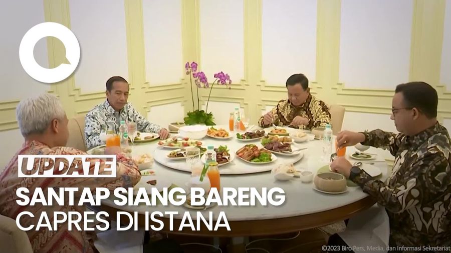 Pujian untuk Jokowi Habis Santap Siang Bareng Tiga Capres di Istana