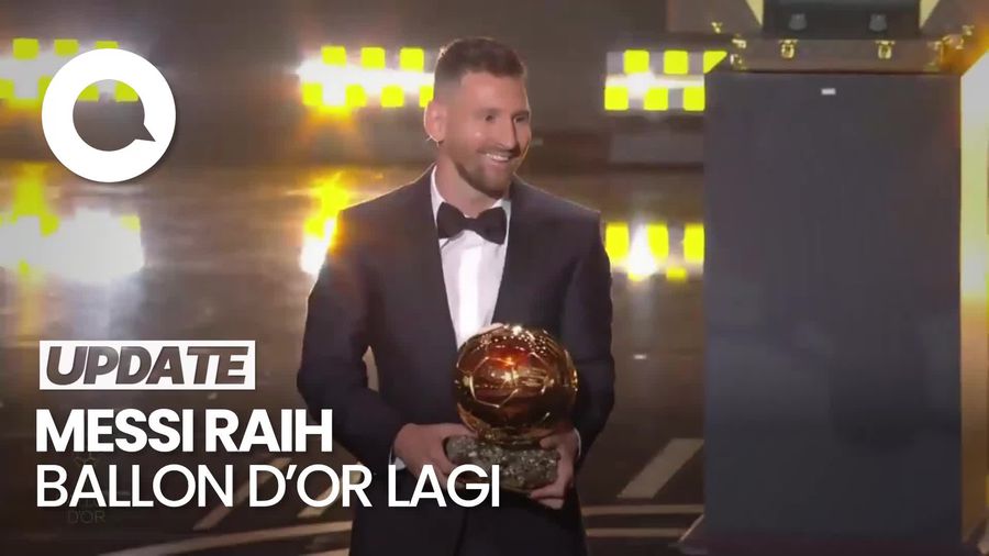 Messi Raih Ballon dOr Kedelapan!