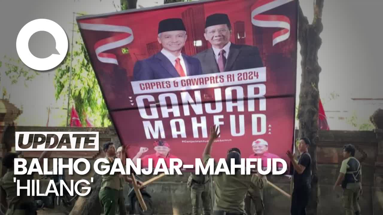 Jokowi Datang Baliho Ganjar Mahfud Hilang