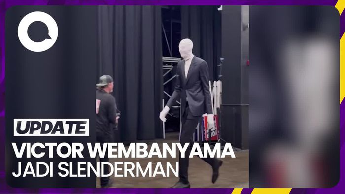 Pemain Basket Victor Wembanyama Jadi Slenderman