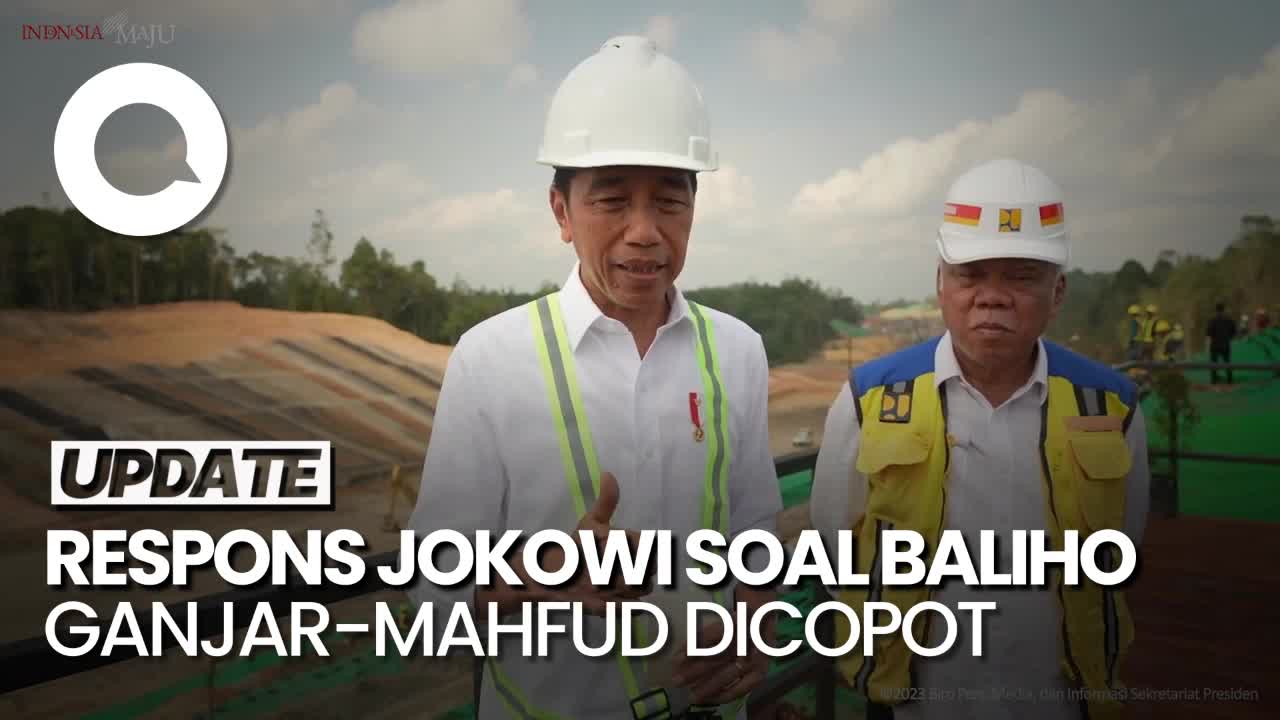 Respons Jokowi Soal Pencopotan Baliho Ganjar-Mahfud Saat Kunker Ke Bali