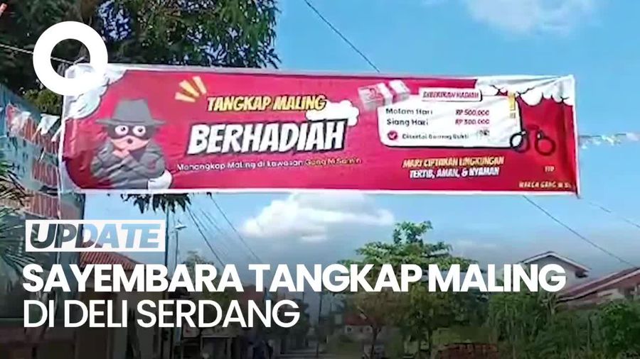Warga di Deli Serdang Bikin Sayembara Tangkap Maling Dapat Rp 500 Ribu