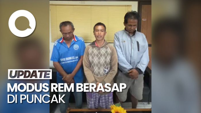 Pelaku Modus Rem Mobil Berasap di Puncak Minta Maaf