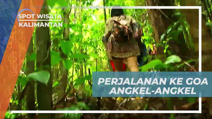 Berjalan Kaki Membelah Hutan Menuju Goa Angkel-angkel Berau