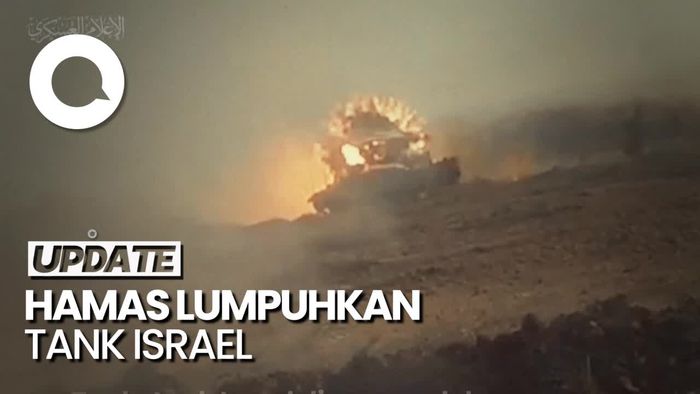 Saat Tank-tank Israel Jadi Sasaran Peluru Yasin 105 Hamas