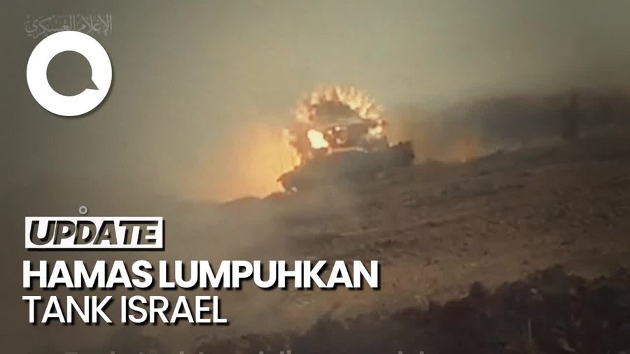 Saat Tank-tank Israel Jadi Sasaran Peluru Yasin 105 Hamas