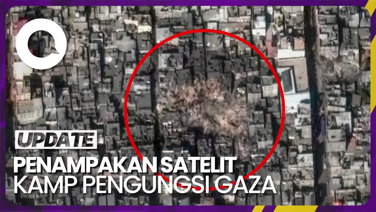 Foto Satelit Sebelum Dan Setelah Kamp Pengungsi Gaza Dibom Israel