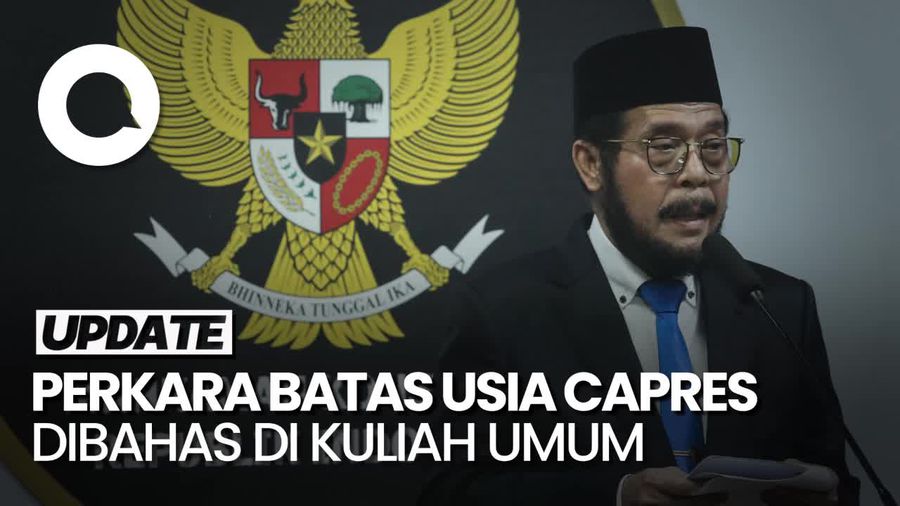 Pelapor Singgung Anwar Usman Bahas Gugatan Batas Usia Capres di Kuliah Umum