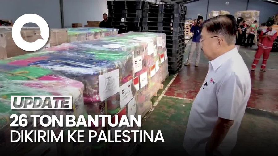 PMI Kirim 26 Ton Bantuan untuk Palestina, JK: Alat Kebersihan-Alat Kesehatan