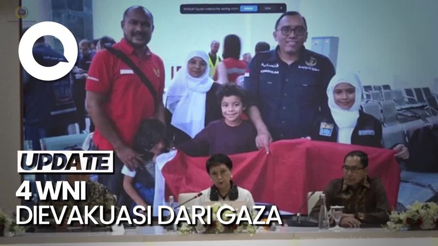 Menlu: 4 WNI Berhasil Dievakuasi dari Gaza, Sudah Tiba di Kairo Mesir