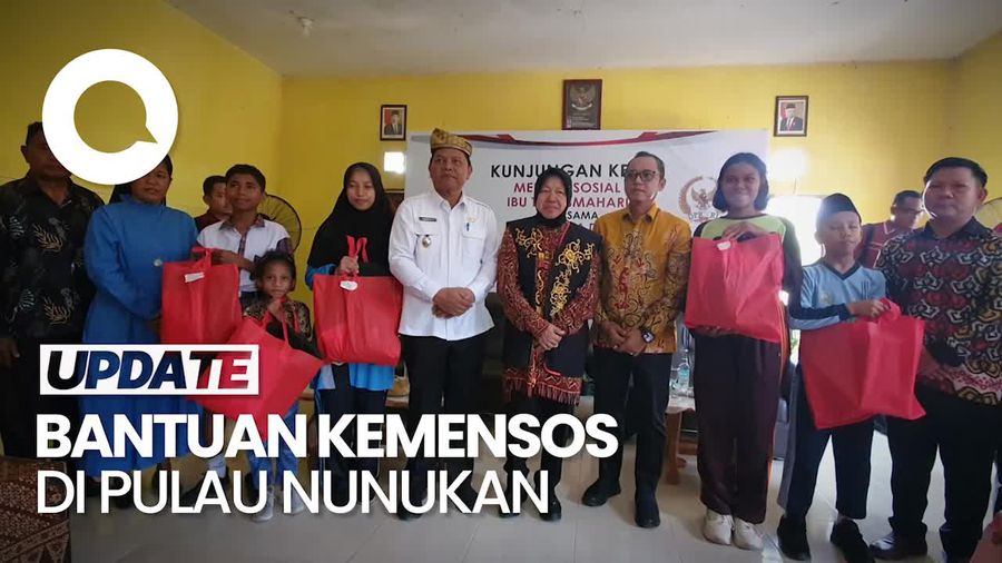 Kemensos Beri Bantuan ke Anak Korban Pekerja Migran di Pulau Nunukan