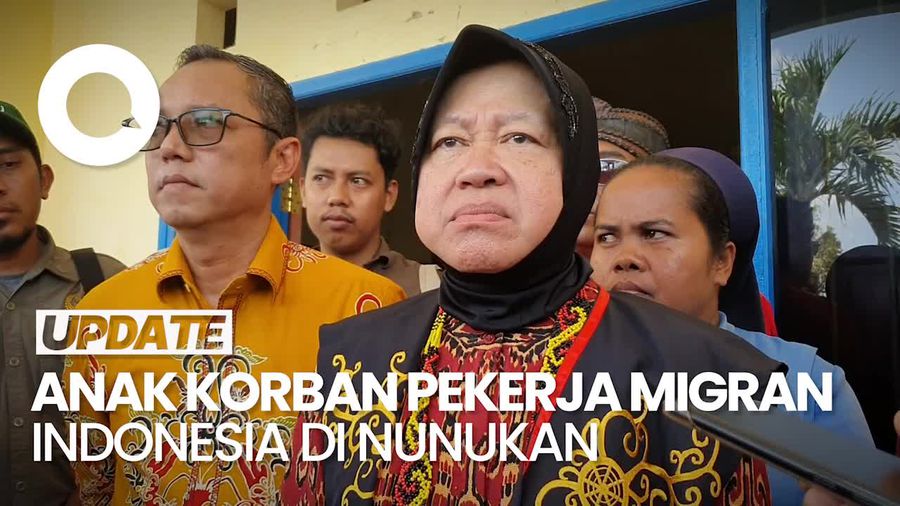Risma Kaget Banyak Anak Korban Pekerja Migran Indonesia di Pulau Nunukan