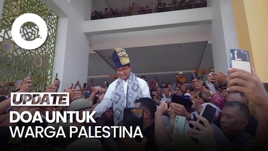 Anies Pimpin Doa untuk Palestina Usai Salat Jumat di Asahan