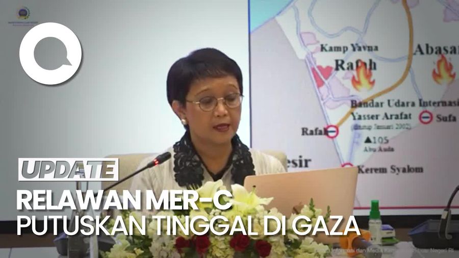 Menlu: 3 WNI Relawan MER-C Pilih Tetap Tinggal di Gaza