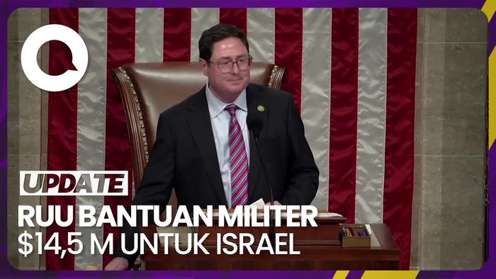 DPR AS Loloskan RUU Bantuan Militer $14,5 M untuk Israel