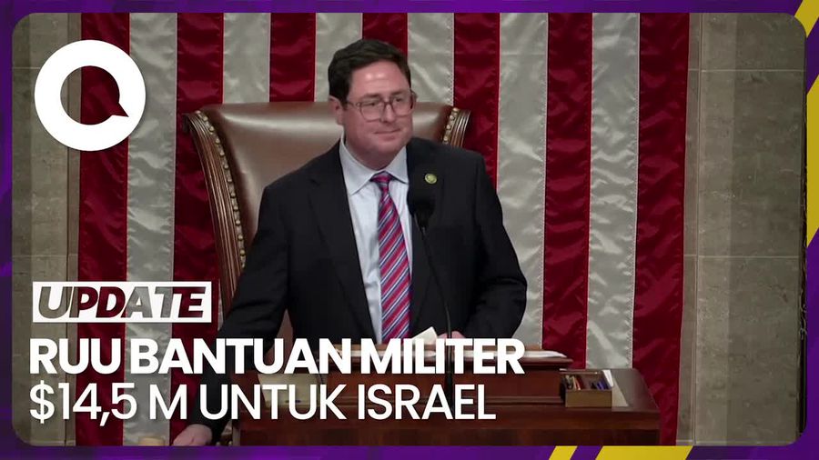 DPR AS Loloskan RUU Bantuan Militer $14,5 M untuk Israel