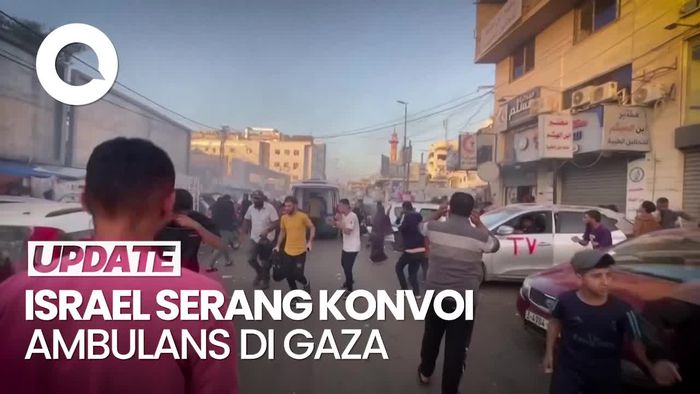 Israel Serang Konvoi Ambulans di Depan RS di Gaza, 15 Orang Tewas