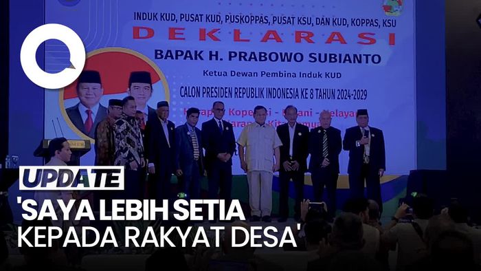 Prabowo: Biar Saja Elite Jelekkan Prabowo, yang Penting Rakyat Desa Cinta