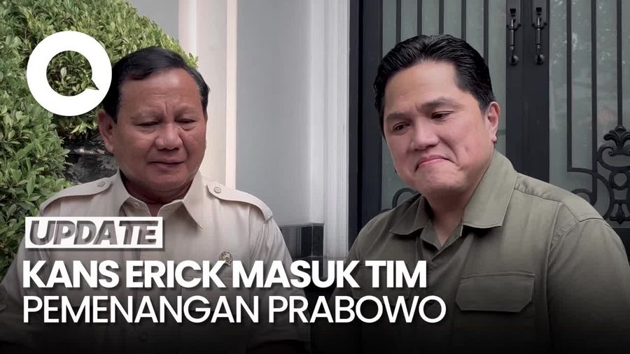 Prabowo soal Peluang Erick Masuk Tim Pemenangan: Beliau kan Menteri
