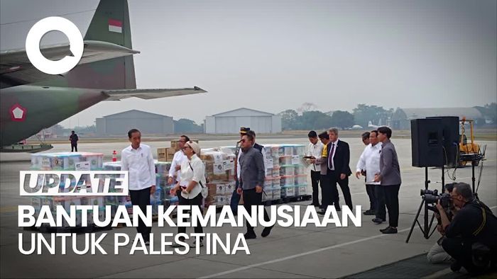 Jokowi Lepas 51,5 Ton Bantuan Kemanusiaan untuk Palestina