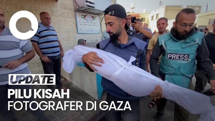 Lagi Kerja, Fotografer Ini Dikabari 4 Anaknya Tewas Kena Serangan Israel