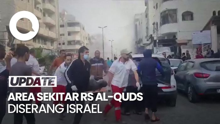 Israel Serang Area di Sekitar RS Al-Quds di Gaza