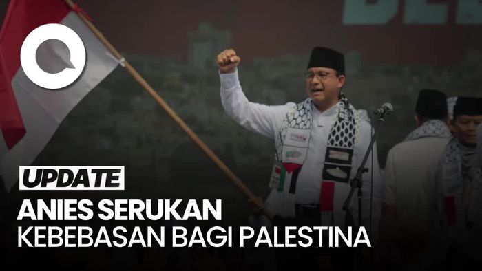 Orasi Anies di Monas Teriakkan Free Free Palestine