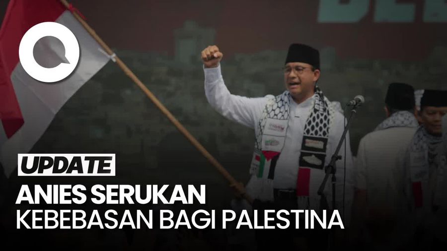 Orasi Anies di Monas Teriakkan Free Free Palestine