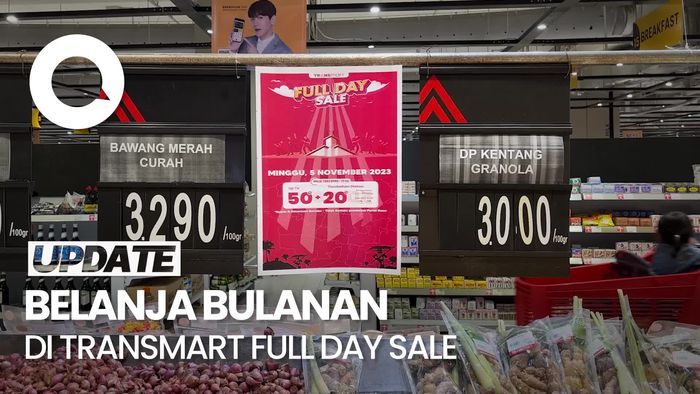 Belanja Bulanan di Transmart Full Day Sale, Dapat Diskon Lebih Banyak