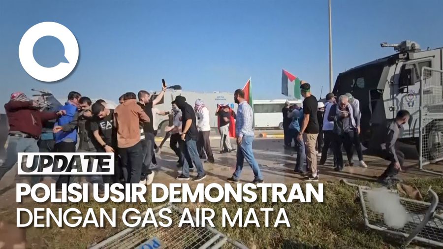 Demonstran Pro Palestina Bentrok Lawan Polisi di Luar Pangkalan Udara AS di Turki
