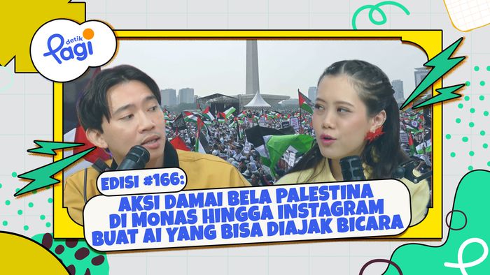 Edisi #166 Aksi Damai Bela Palestina di Monas hingga Instagram Buat AI yang Bisa Diajak Bicara