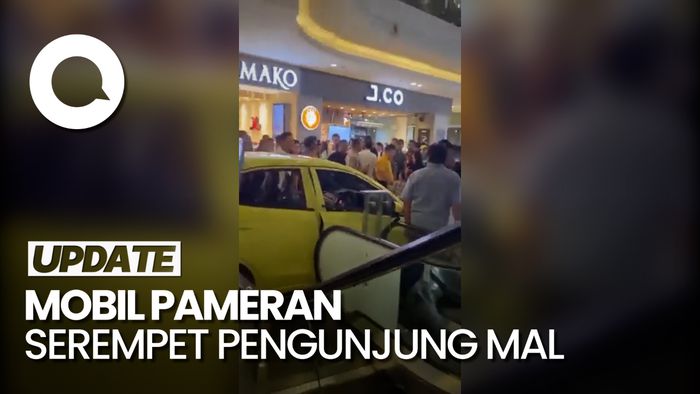 Heboh Mobil Pameran Lepas Kendali Serempet Pengunjung Mal Semarang