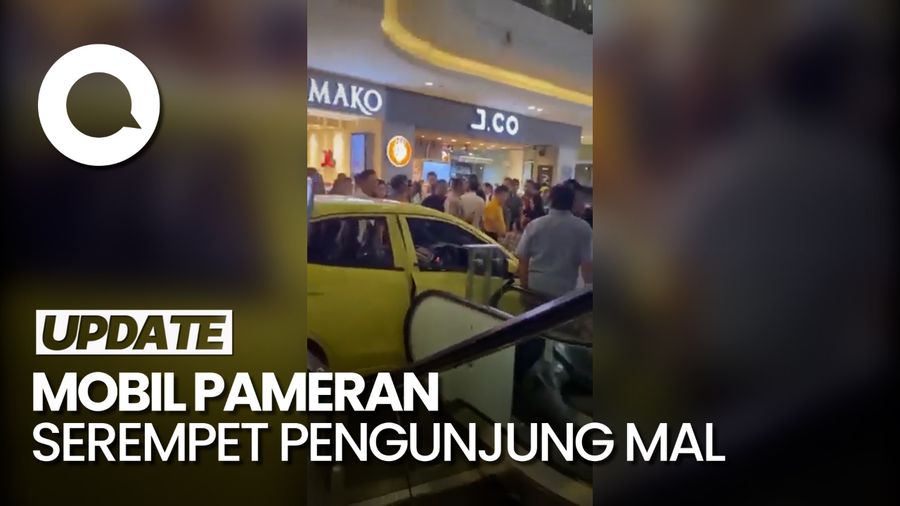 Heboh Mobil Pameran Lepas Kendali Serempet Pengunjung Mal Semarang