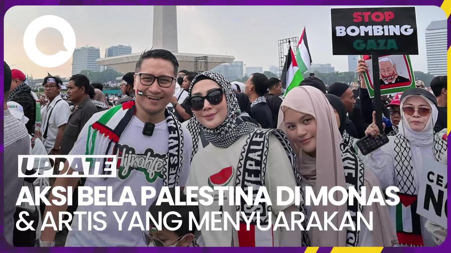 Sederet Artis yang Ikut Aksi Bela Palestina di Monas