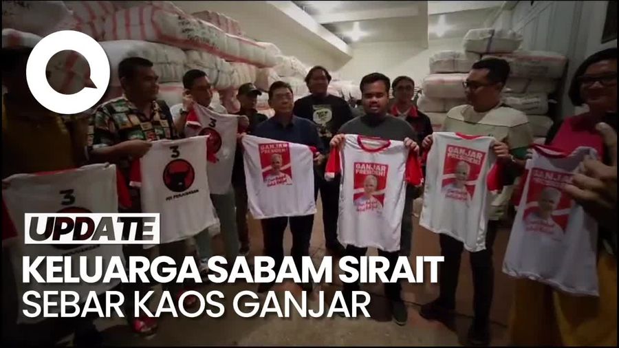 Keluarga Besar Sabam Sirait Sebar 120 Ribu Kaos Ganjar Presiden