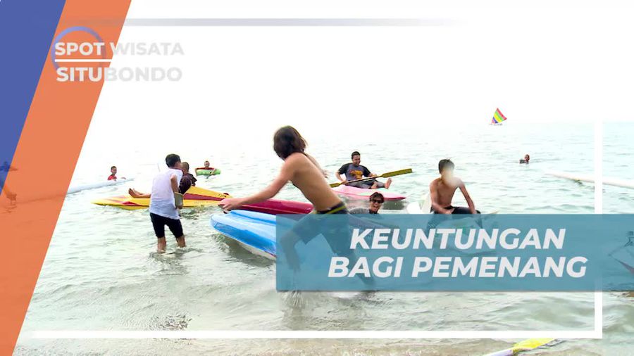 Tantangan Bermain Kano di Pantai Pasir Putih Situbondo 