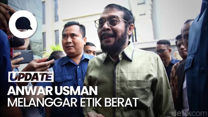 Detik-detik Pembacaan Putusan Pemberhentian Anwar Usman dari Ketua MK