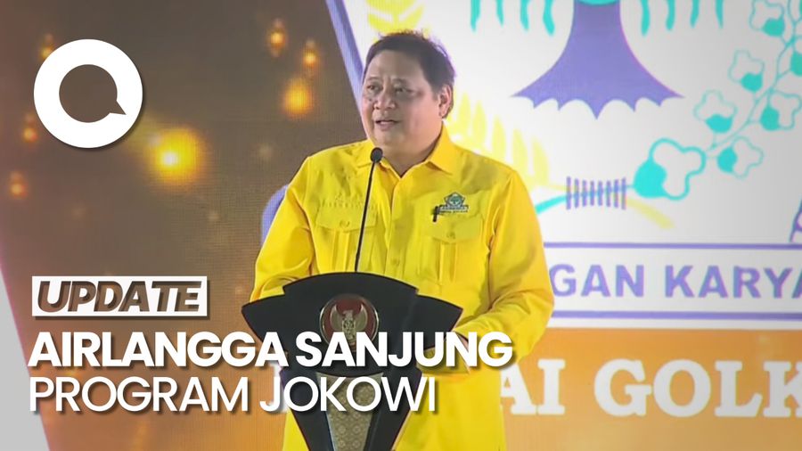 Airlangga di Depan Jokowi: Golkar Paling Konsisten Dukung Pemerintahan