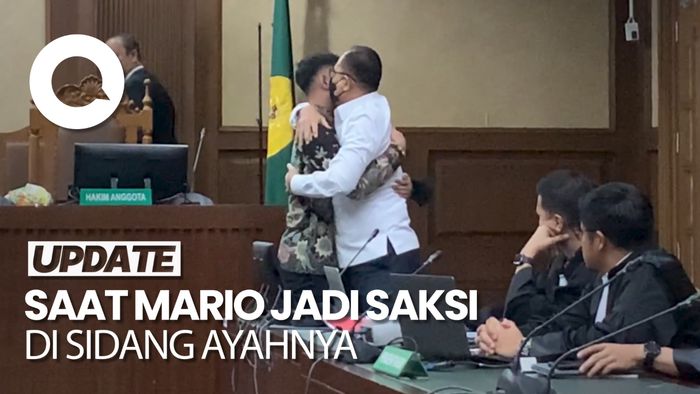 Haru Biru Pertemuan Ayah-Anak Pesakitan Rafael dan Mario di Sidang