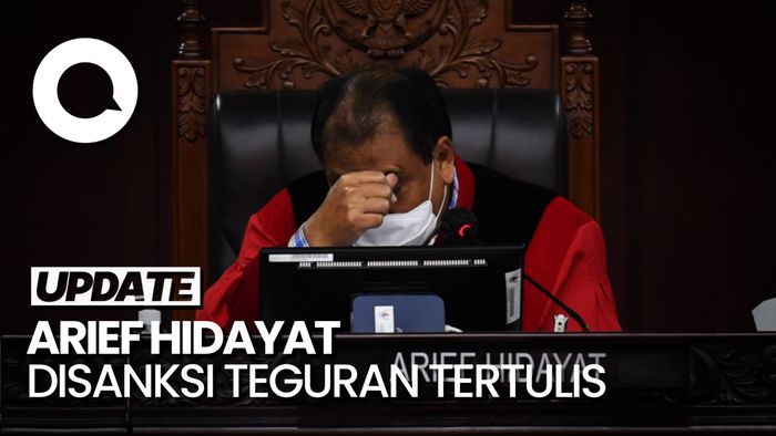 Merendahkan Lembaga MK, Hakim Arief Hidayat Disanksi Teguran Tertulis