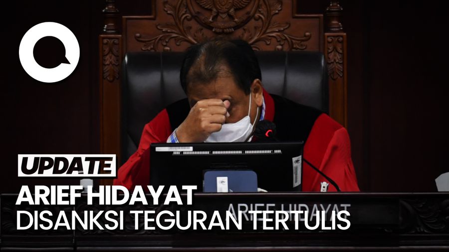 Merendahkan Lembaga MK, Hakim Arief Hidayat Disanksi Teguran Tertulis