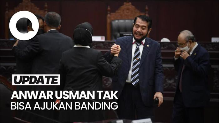 Diberhentikan dari Ketua MK, Anwar Usman Tak Bisa Ajukan Banding