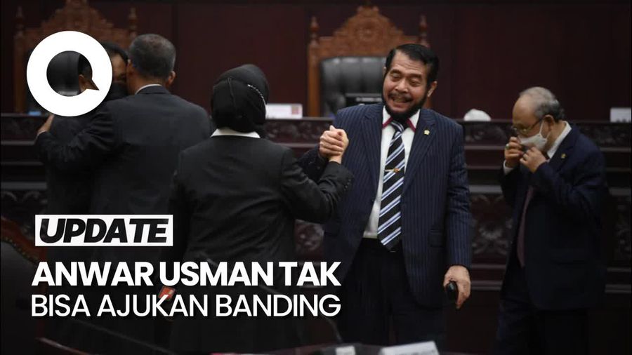 Diberhentikan dari Ketua MK, Anwar Usman Tak Bisa Ajukan Banding