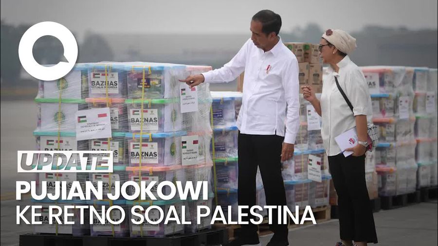 Jokowi Puji Menlu Retno soal Palestina: Di PBB Paling Lantang