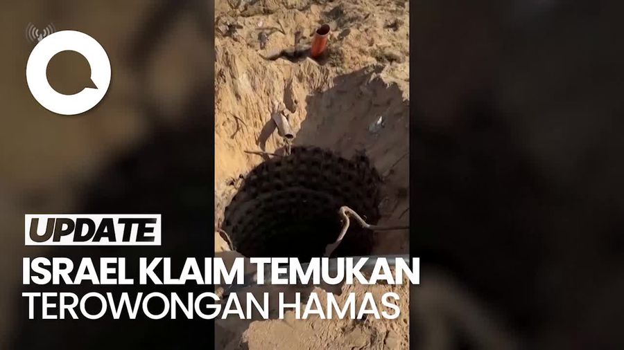 Israel Rilis Video Pengeboman Jalur Masuk Terowongan Hamas