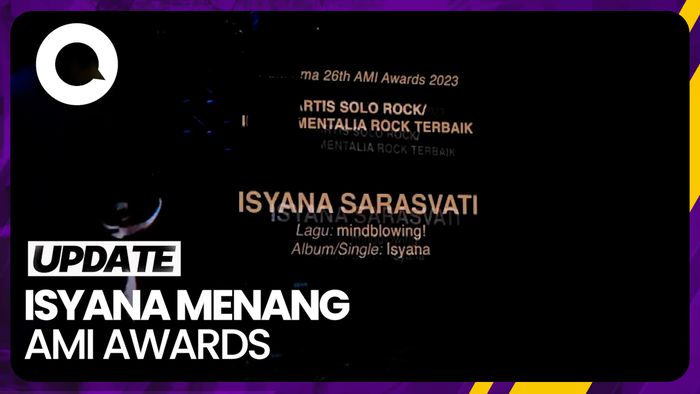 Isyana Sarasvati Raih Penghargaan Artis Solo Rock Terbaik AMI Awards 2023
